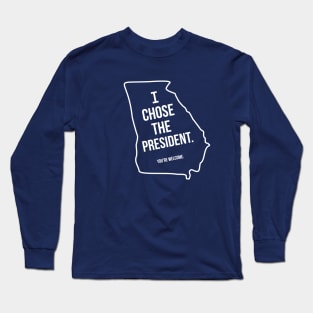 I Chose the President - Georgia - Battleground State Long Sleeve T-Shirt